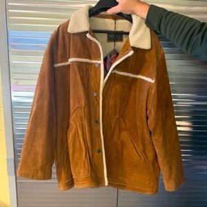 NWT men’s suede coat